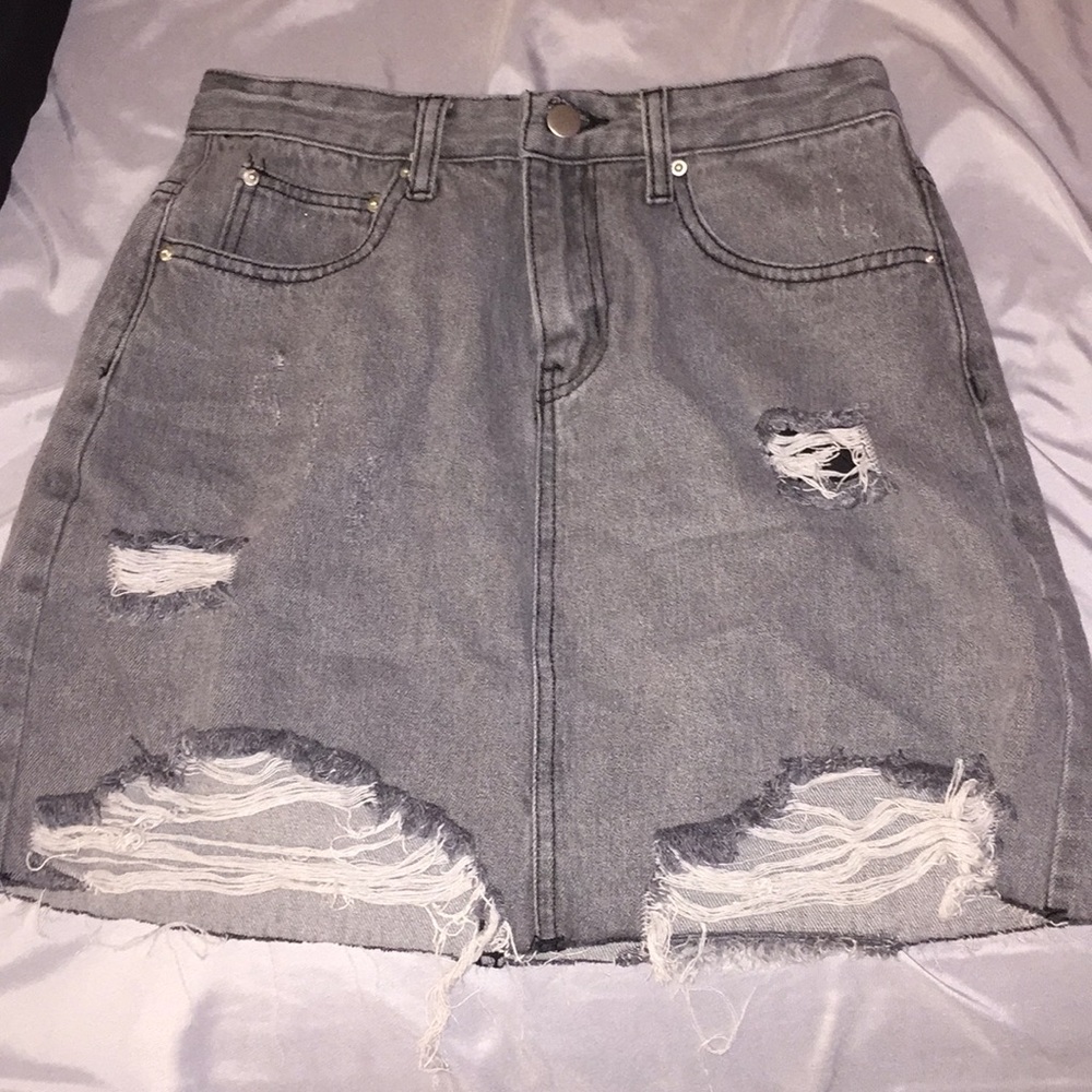 Jean skirt .
